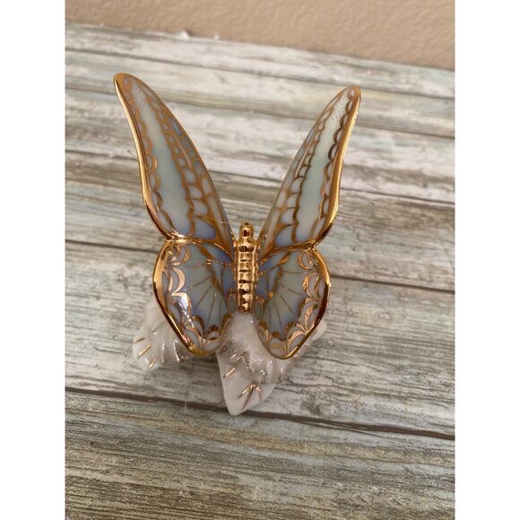 Lenox Gold Club Butterfly 2001 & Morning Dew Rhinestone Butterfly Figurines Lot - Picture 8 of 12